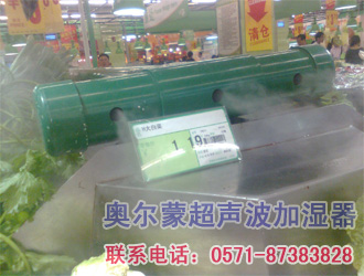 奧爾蒙超聲波工業加濕器/加濕機和超市水果、超市蔬菜保鮮的應用1